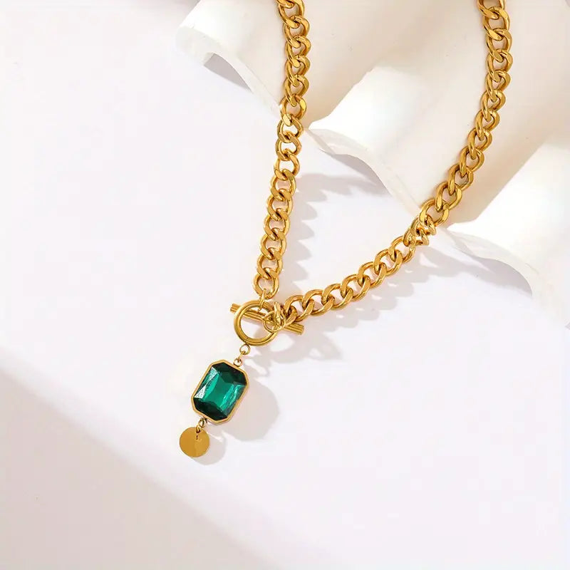 Tereza Emerald Necklace