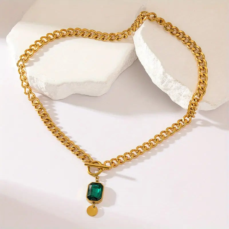 Tereza Emerald Necklace