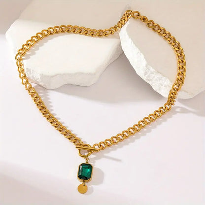 Tereza Emerald Necklace