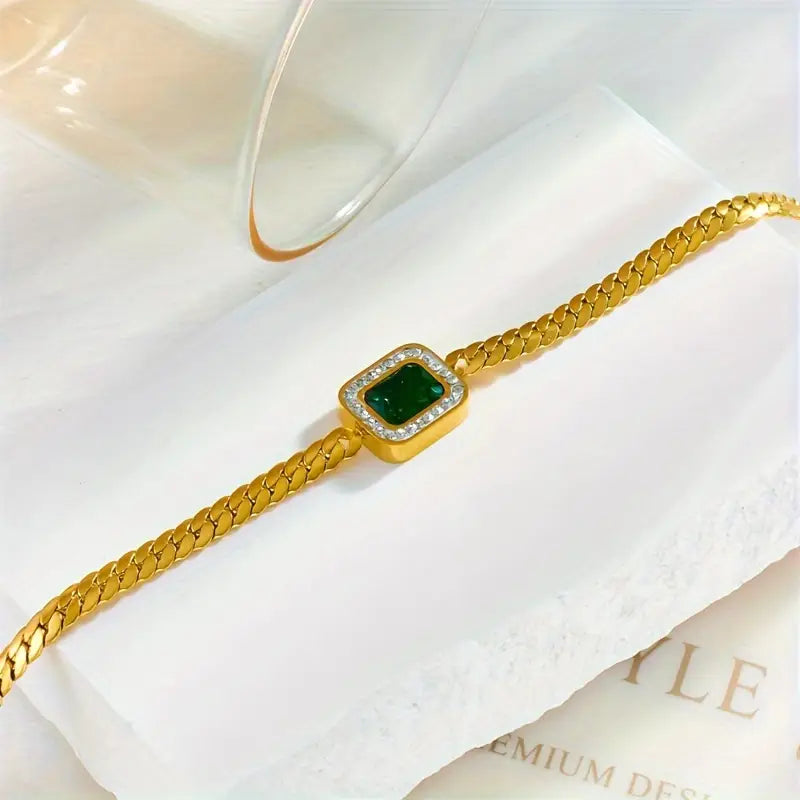 Emilia Emerald Bracelet