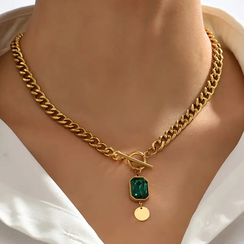 Tereza Emerald Necklace