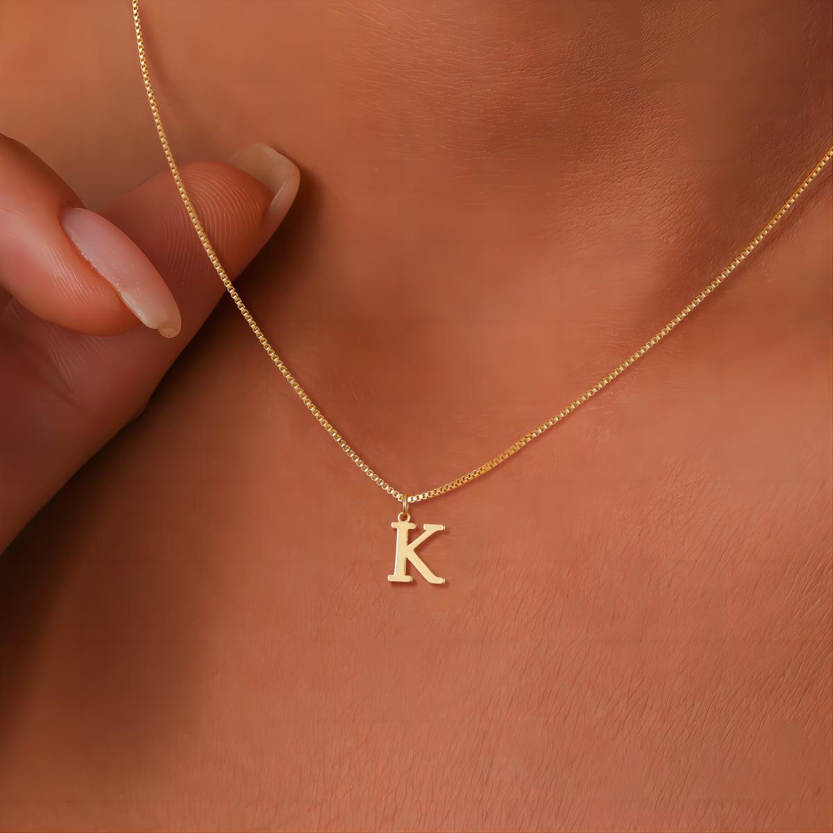Love Initial Letter Necklace