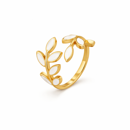 Golden Leaf Ring