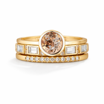 Gold Crystal Ring