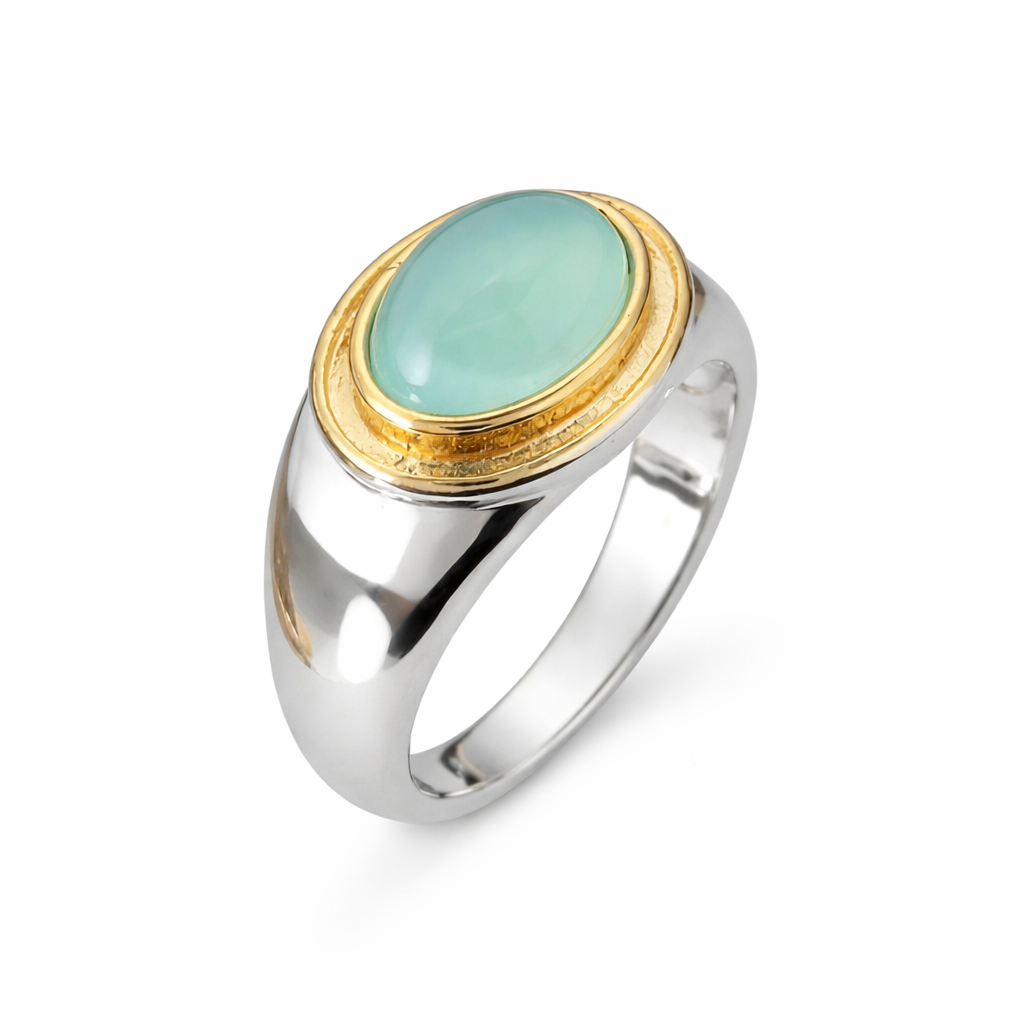 “Gabi - Vintage Green Garnet Ring