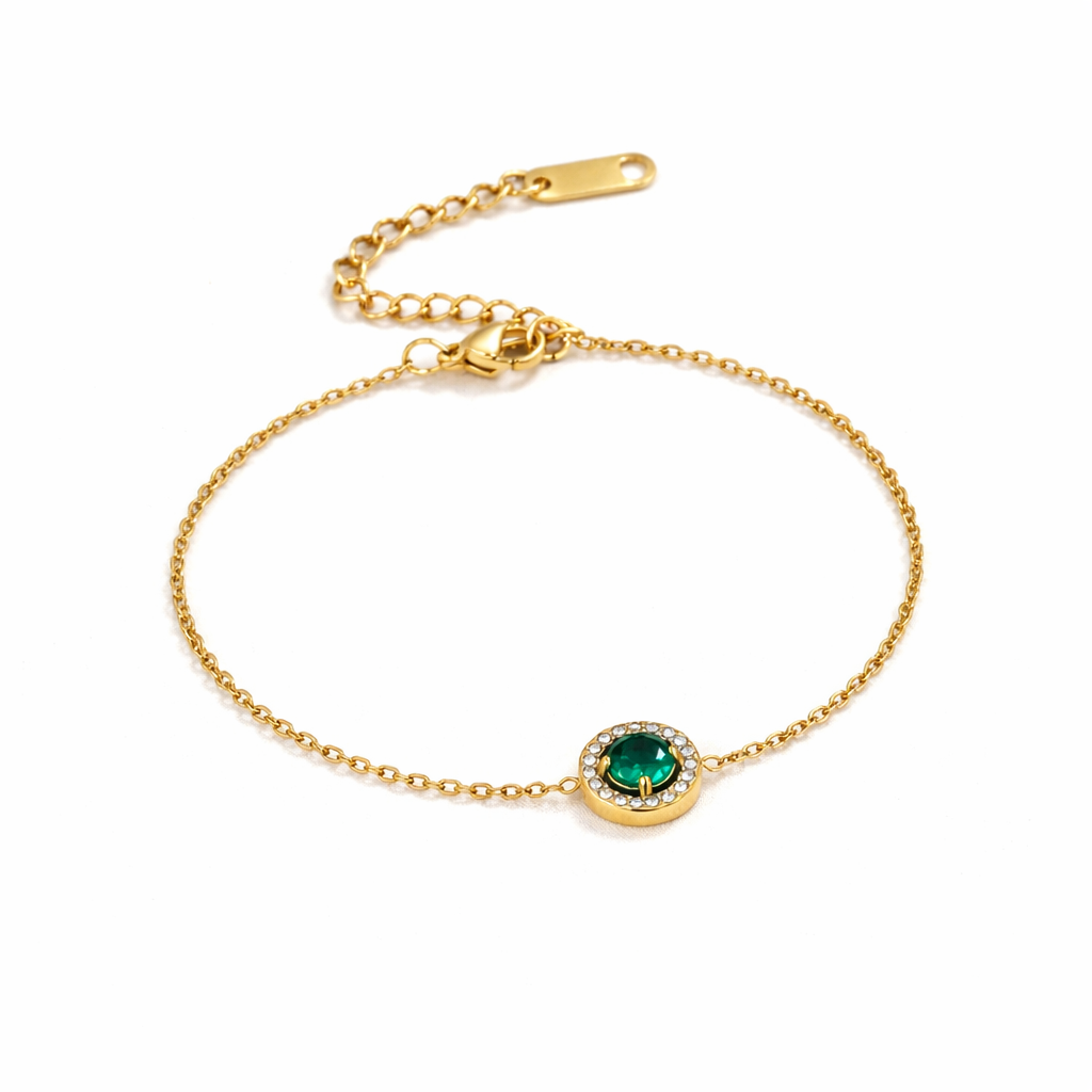 Green Emerald Bracelet