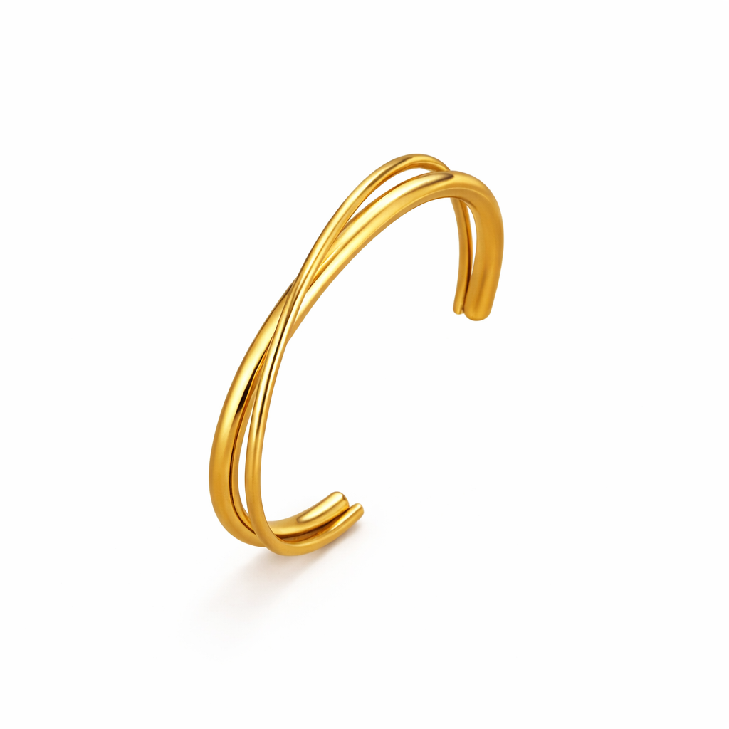 Eva Twisted Gold Bracelet