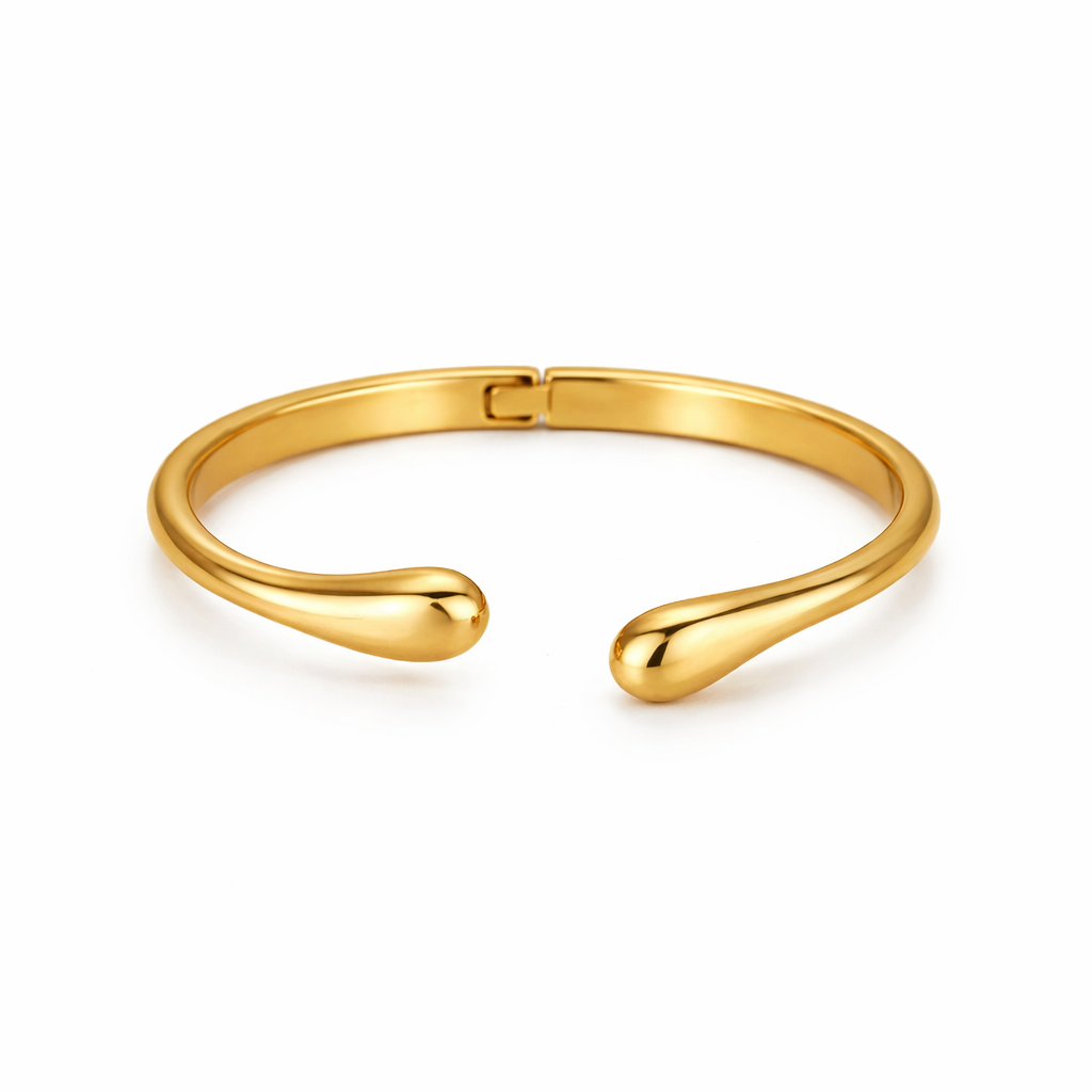Golden Drop Bangle Bracelet