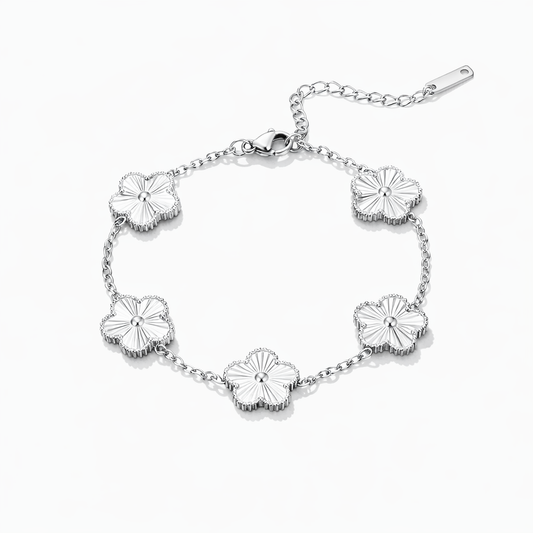 Silver Clover Bracelet