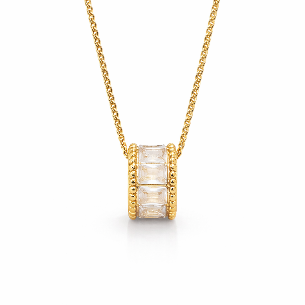 Gigi Gold Crystal Necklace