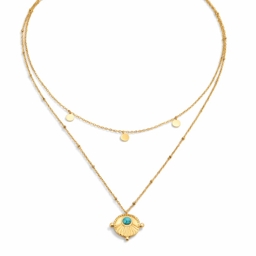 Layered Turquoise Necklace