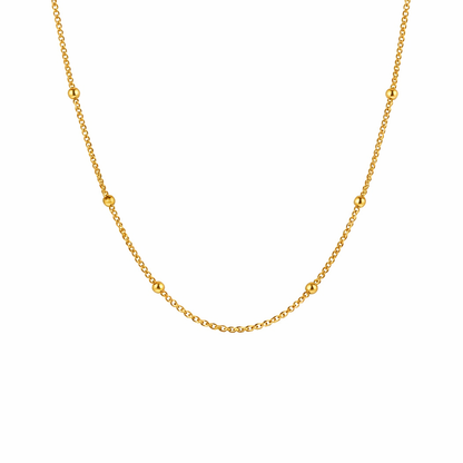 Niyah Gold Chain Necklace with Pearls