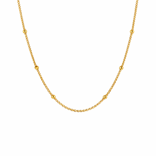 Niyah Gold Chain Necklace with Pearls
