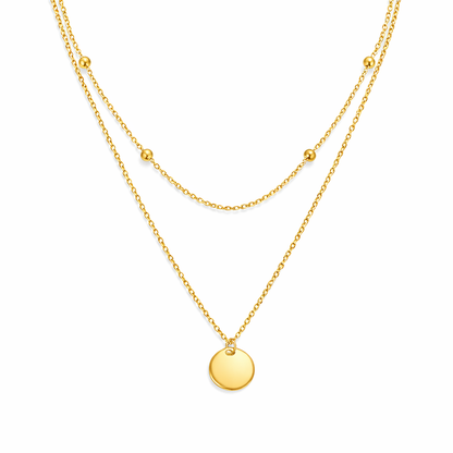Layered Disc Necklace
