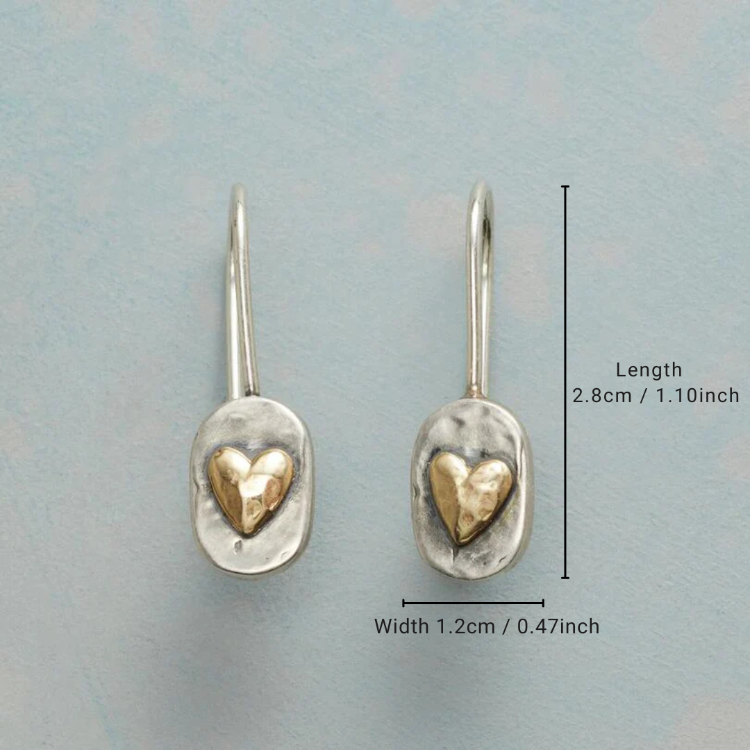 Vintage Heart Earrings