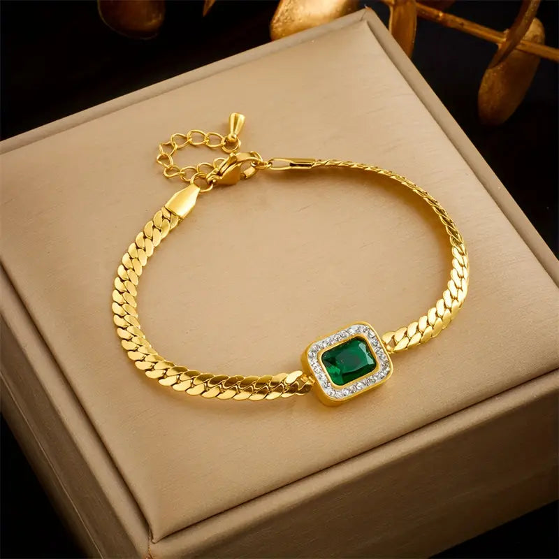 Emilia Emerald Bracelet