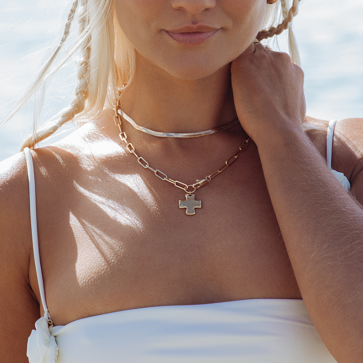 Chunky Cross Necklace