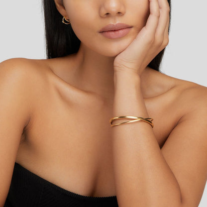Eva Twisted Gold Bracelet