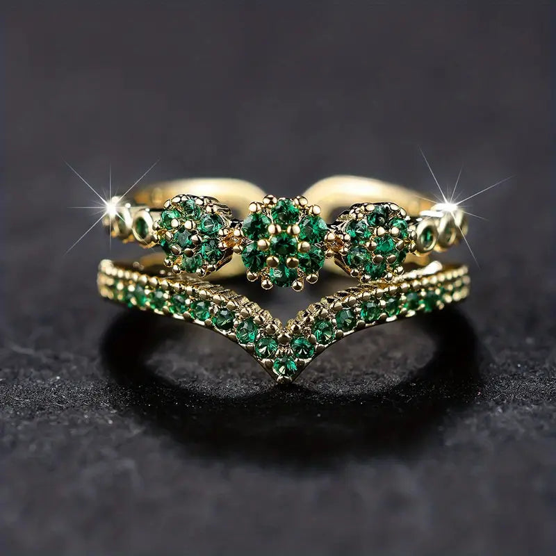 Marisa Emerald Ring