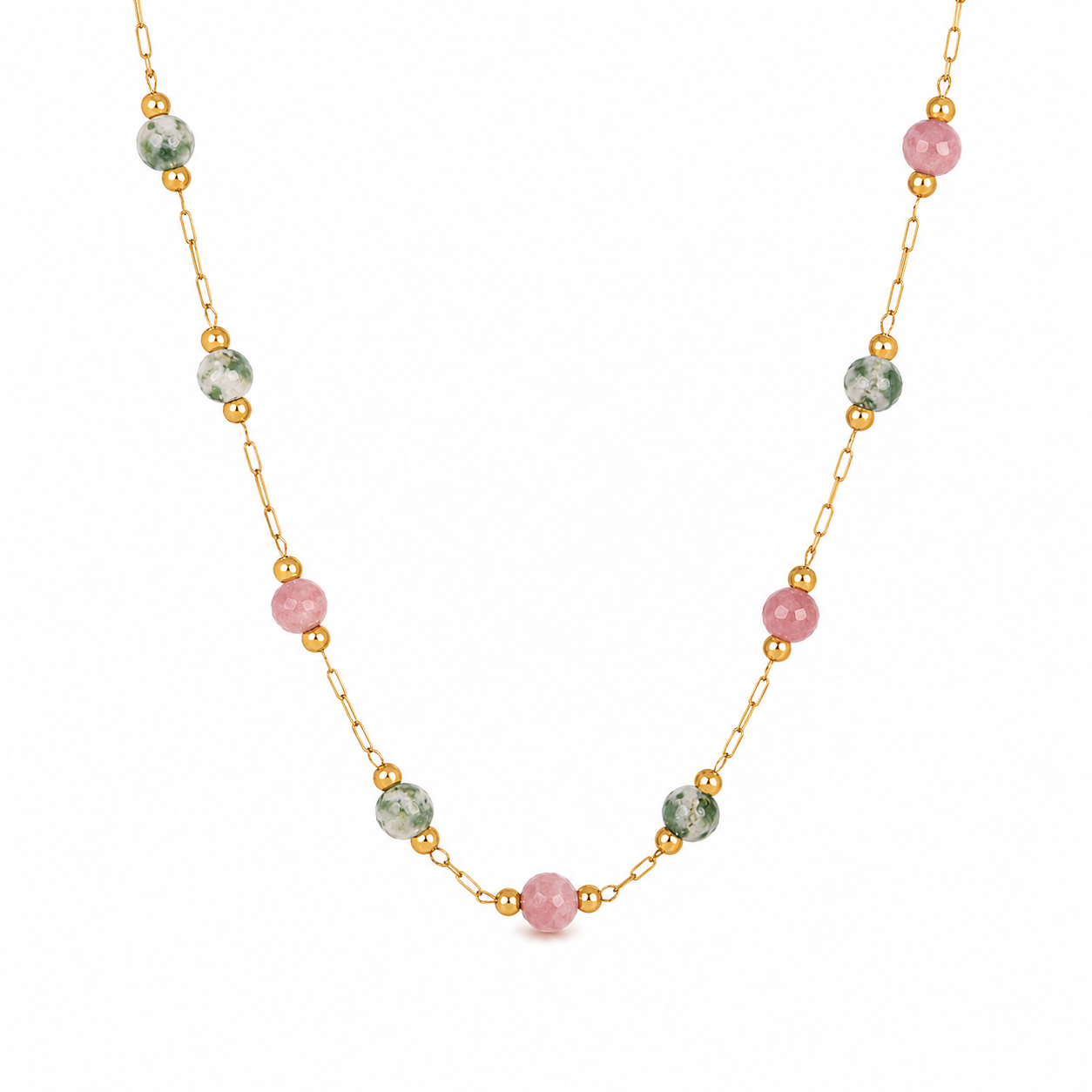 Lulu Spring Pearl Stone Necklace
