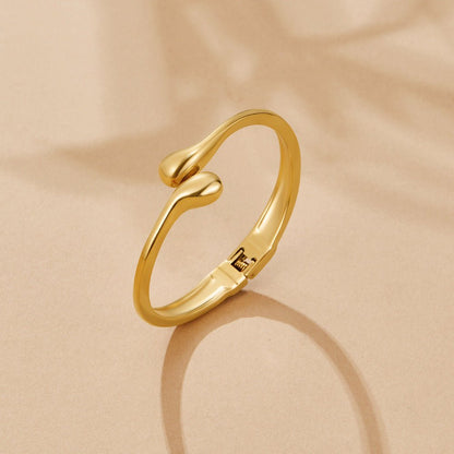 Golden Drop Bangle Bracelet