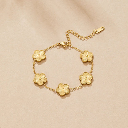 Gold Clover Bracelet