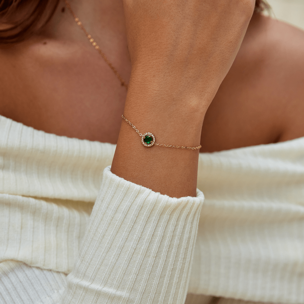 Green Emerald Bracelet