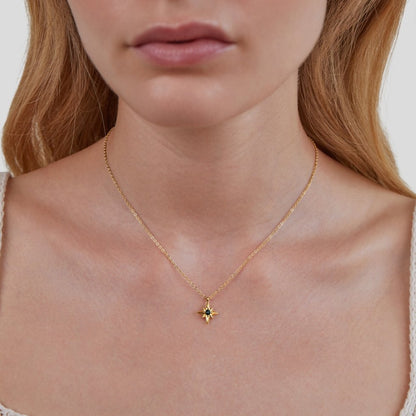 Emerald Crystal Guiding Star Necklace