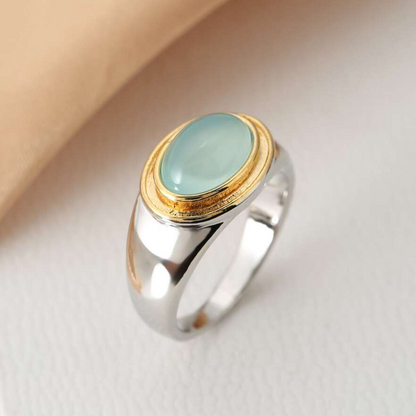 “Gabi - Vintage Green Garnet Ring
