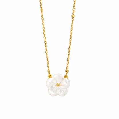 Blooming White Flower Necklace