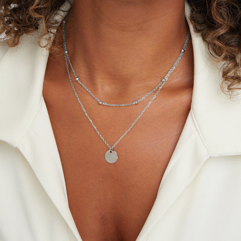 Layered Disc Necklace
