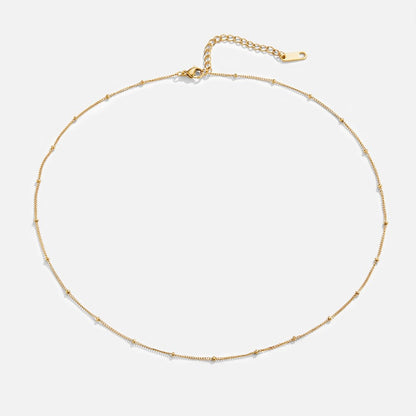 Niyah Gold Chain Necklace with Pearls