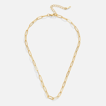 Gold Paperclip Link Necklace